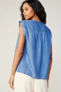 Chambray Tank Top