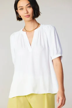 Classic V Neck Blouse