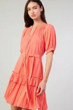 Coletta Smocked Yoke Mini Dress