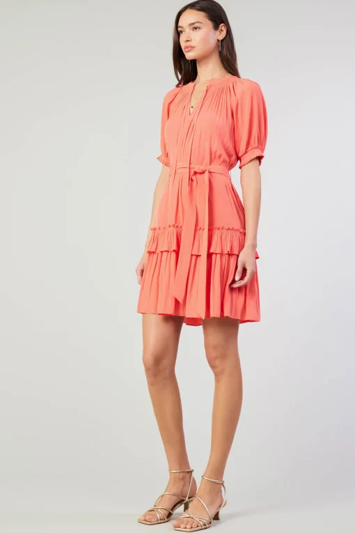 Coletta Smocked Yoke Mini Dress