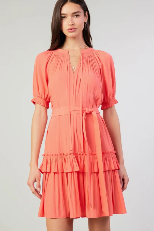 Coletta Smocked Yoke Mini Dress