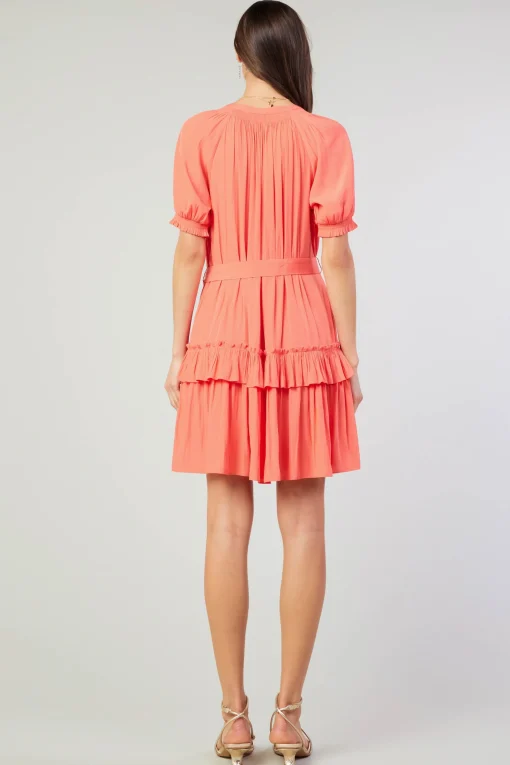 Coletta Smocked Yoke Mini Dress