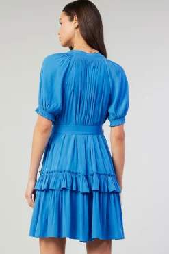 Coletta Smocked Yoke Mini Dress