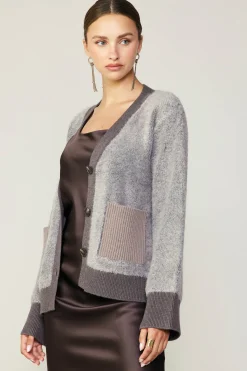 Contrast Pocket Cardigan