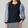 Contrast Sweater Top
