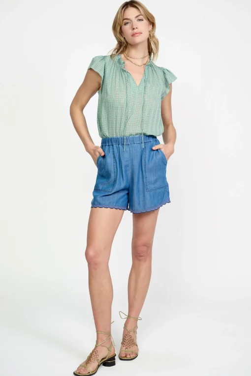 Contrast Trim Shorts