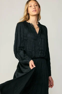 Crinkle Plisse Blouse