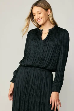 Crinkle Plisse Blouse