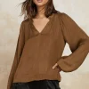 Crinkle Texture Blouse