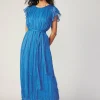 Crinkled Texture Flutter Dress