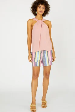Cross Halter Neck Top