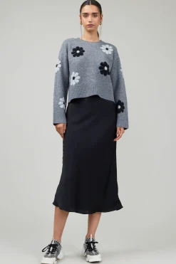 Daisy Embroidered Sweater