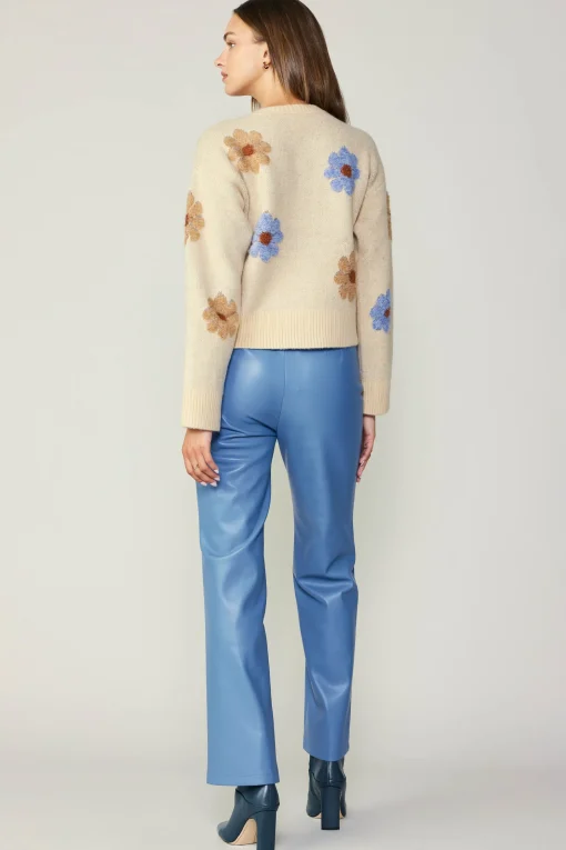 Daisy Embroidered Sweater