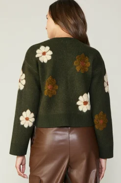 Daisy Embroidered Sweater