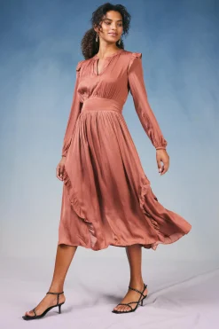 Emmaline Ruffled Midi Dress