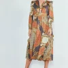 Emmaline Ruffled Midi Dress