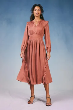 Emmaline Ruffled Midi Dress