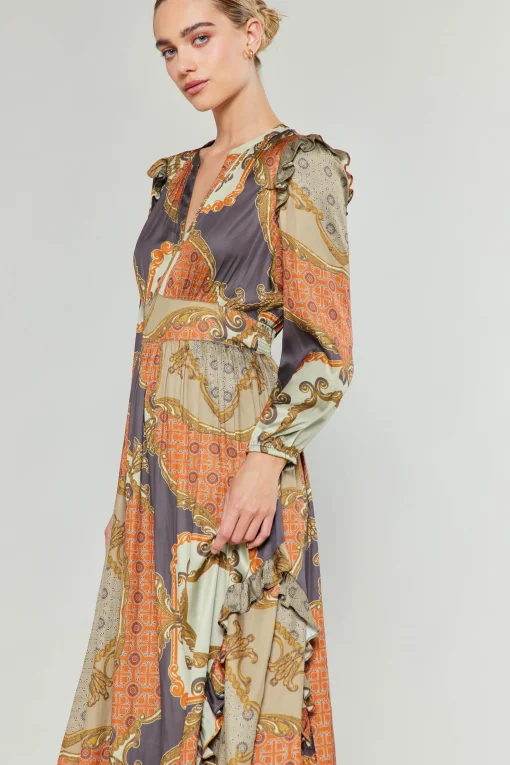 Emmaline Ruffled Midi Dress