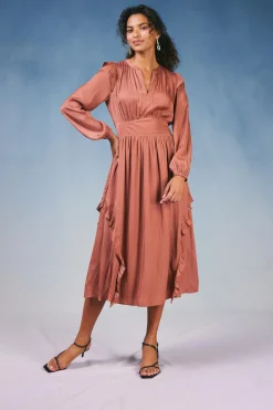 Emmaline Ruffled Midi Dress