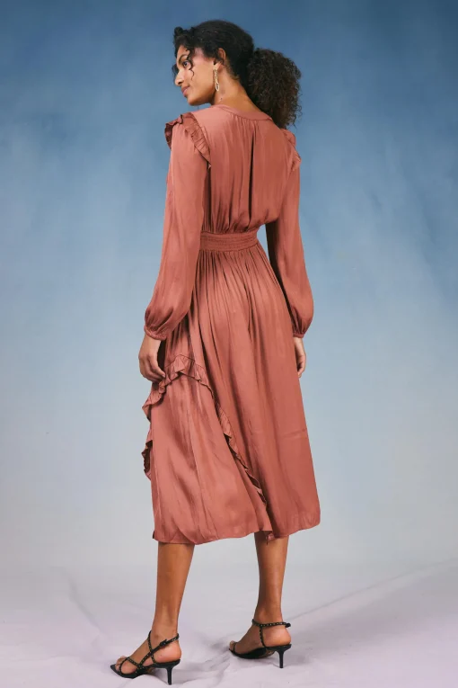 Emmaline Ruffled Midi Dress