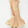 Everleigh Flutter Sleeve Midi Dress