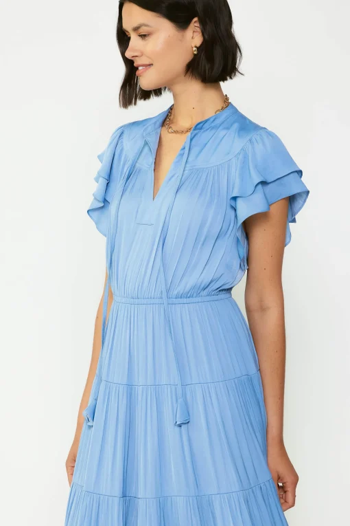 Everleigh Flutter Sleeve Midi Dress