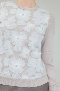 Floral Applique Sweater