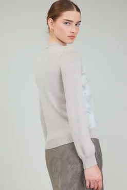 Floral Applique Sweater
