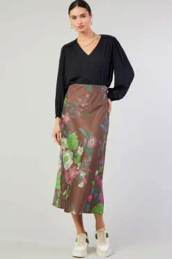 Floral Bias Skirt