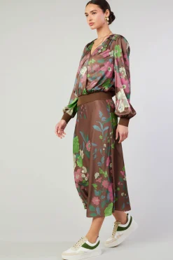 Floral Bias Skirt
