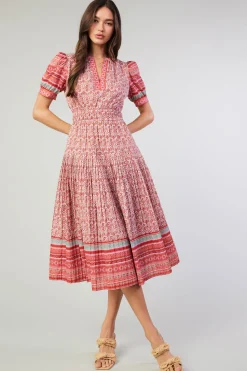 Floral Bohemian Midi Dress