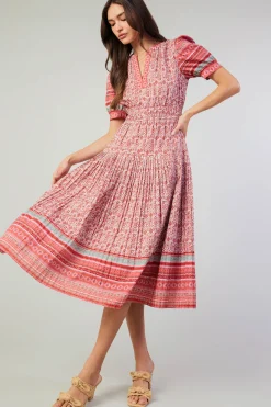 Floral Bohemian Midi Dress