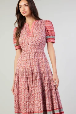 Floral Bohemian Midi Dress