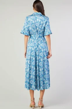 Floral Buttondown Shirt Dress