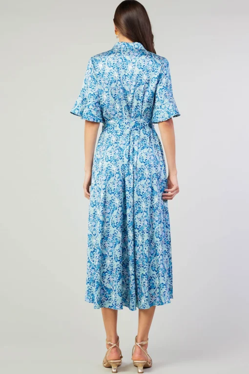 Floral Buttondown Shirt Dress