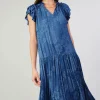 Floral Jacquard Maxi Dress