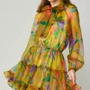 Floral Organza Mini Dress