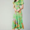Floral Pattern Maxi Dress