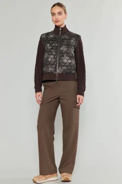 Floral Patterned Sweater Jacket