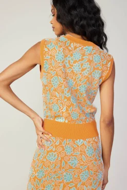 Floral Sweater Vest