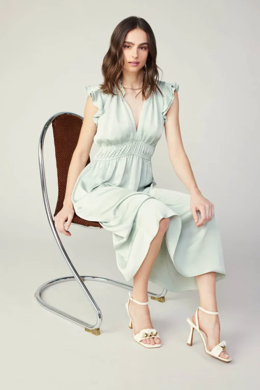 Florence Ruffled Midi Dress