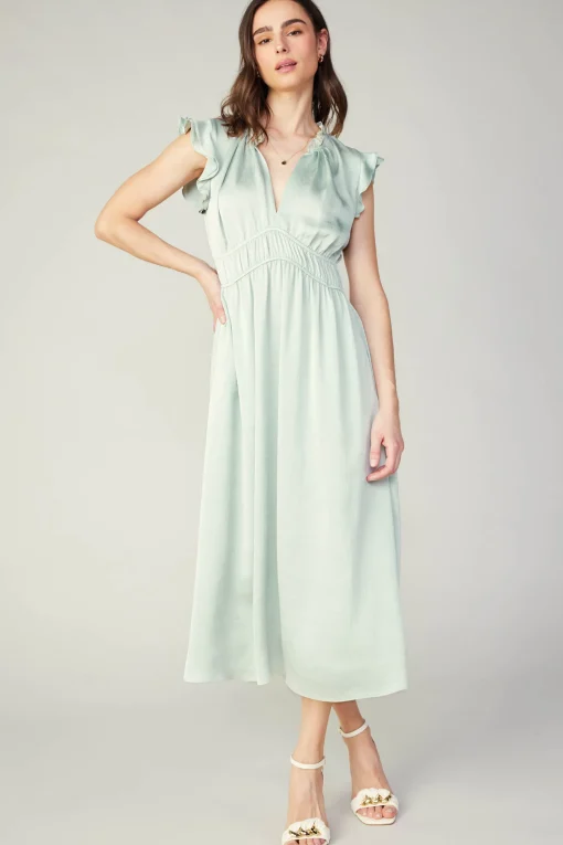 Florence Ruffled Midi Dress