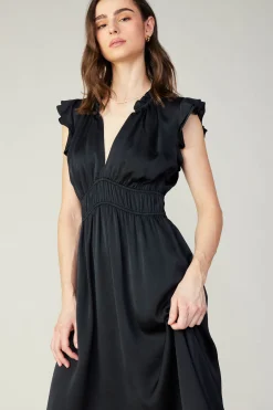 Florence Ruffled Midi Dress