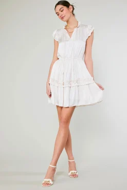 Flutter Sleeve Mini Dress