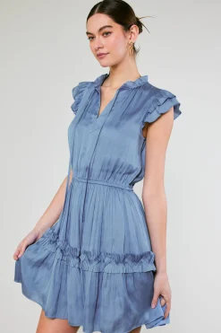 Flutter Sleeve Mini Dress