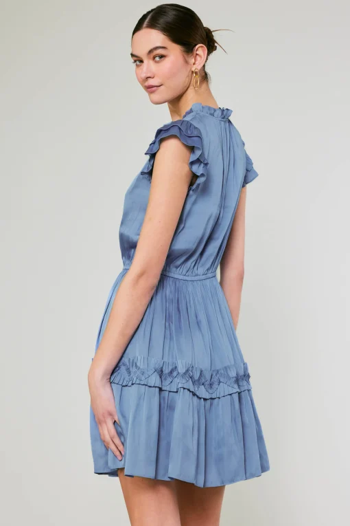 Flutter Sleeve Mini Dress