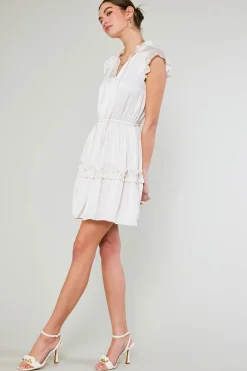 Flutter Sleeve Mini Dress