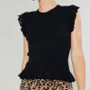 Flutter Sleeve Sweater Top
