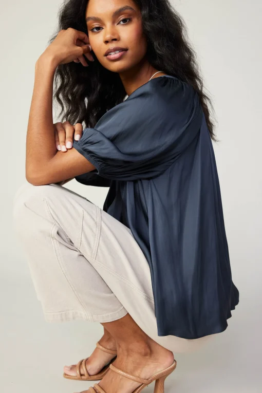Gathered Neckline Blouse