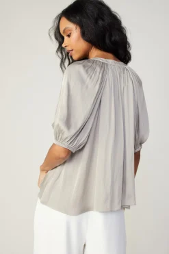 Gathered Neckline Blouse